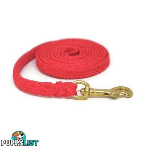 1.8m to 10m Long Dog Lead No Stitching Tough Yarnix 10mm Wide - YNXLD10-10-PNK-BR