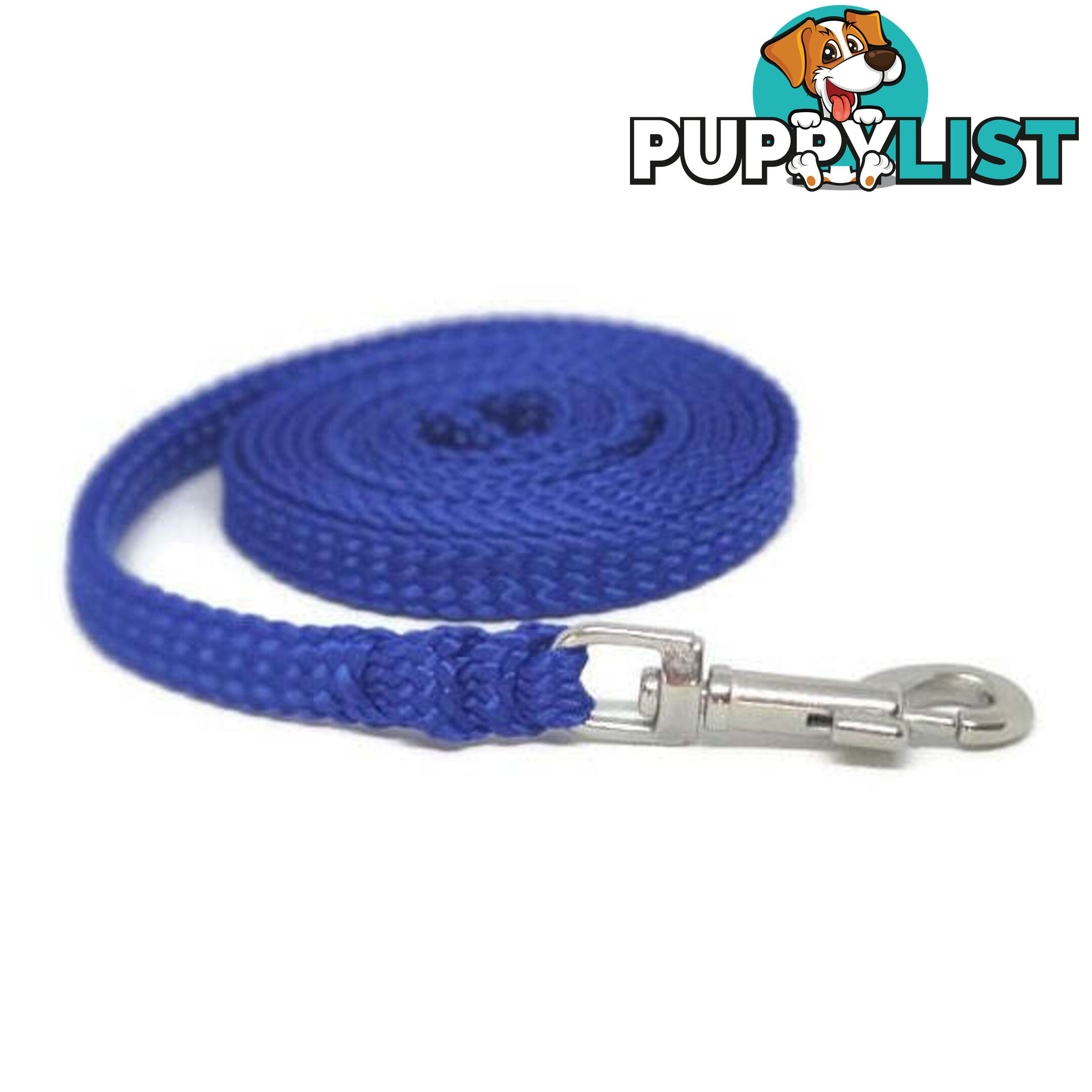 1.8m to 10m Long Dog Lead No Stitching Tough Yarnix 10mm Wide - YNXLD10-10-PNK-BR