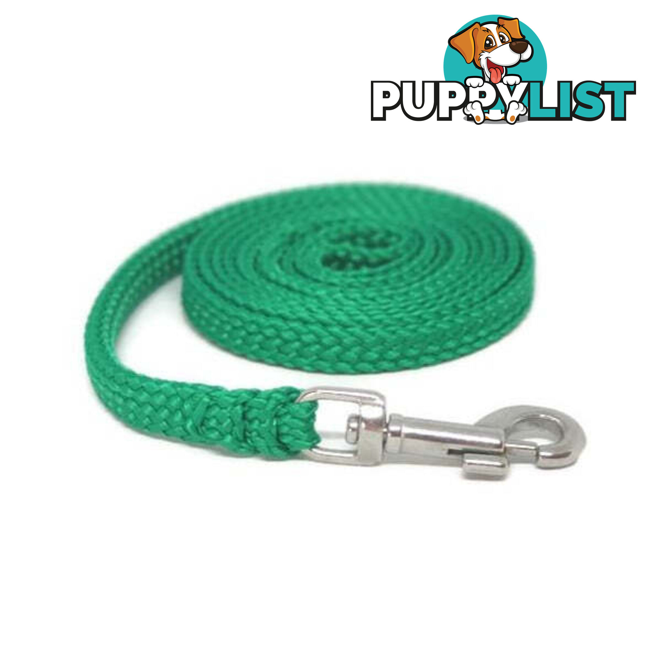 1.8m to 10m Long Dog Lead No Stitching Tough Yarnix 10mm Wide - YNXLD10-10-PNK-BR