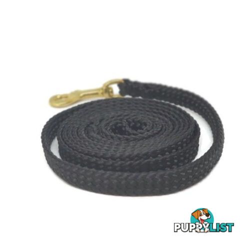 1.8m to 10m Long Dog Lead No Stitching Tough Yarnix 10mm Wide - YNXLD10-10-PNK-BR
