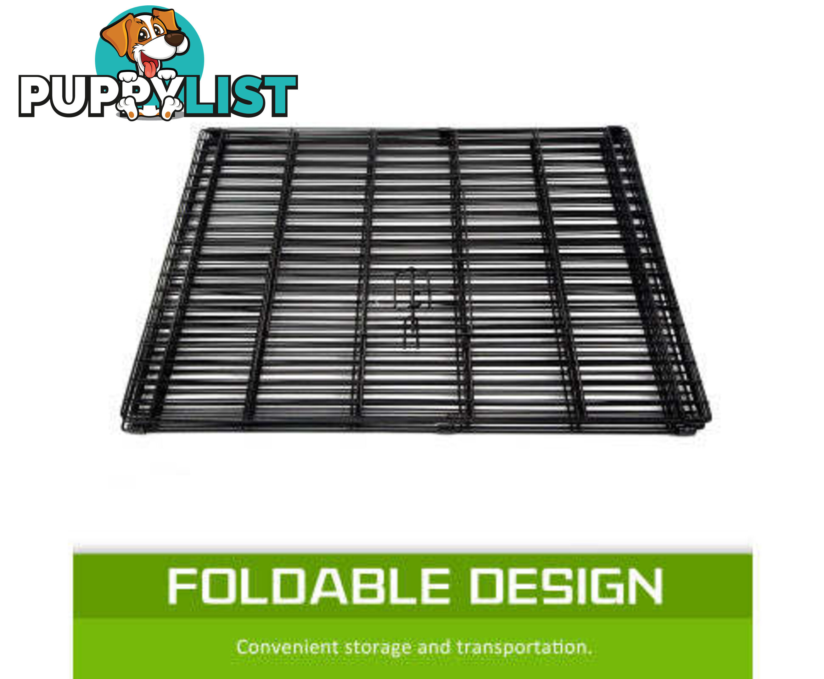 Paw Mate Pet Playpen 8 Panel Foldable Dog Cage + Cover - V274-PET-PP36-PPCV36-GN