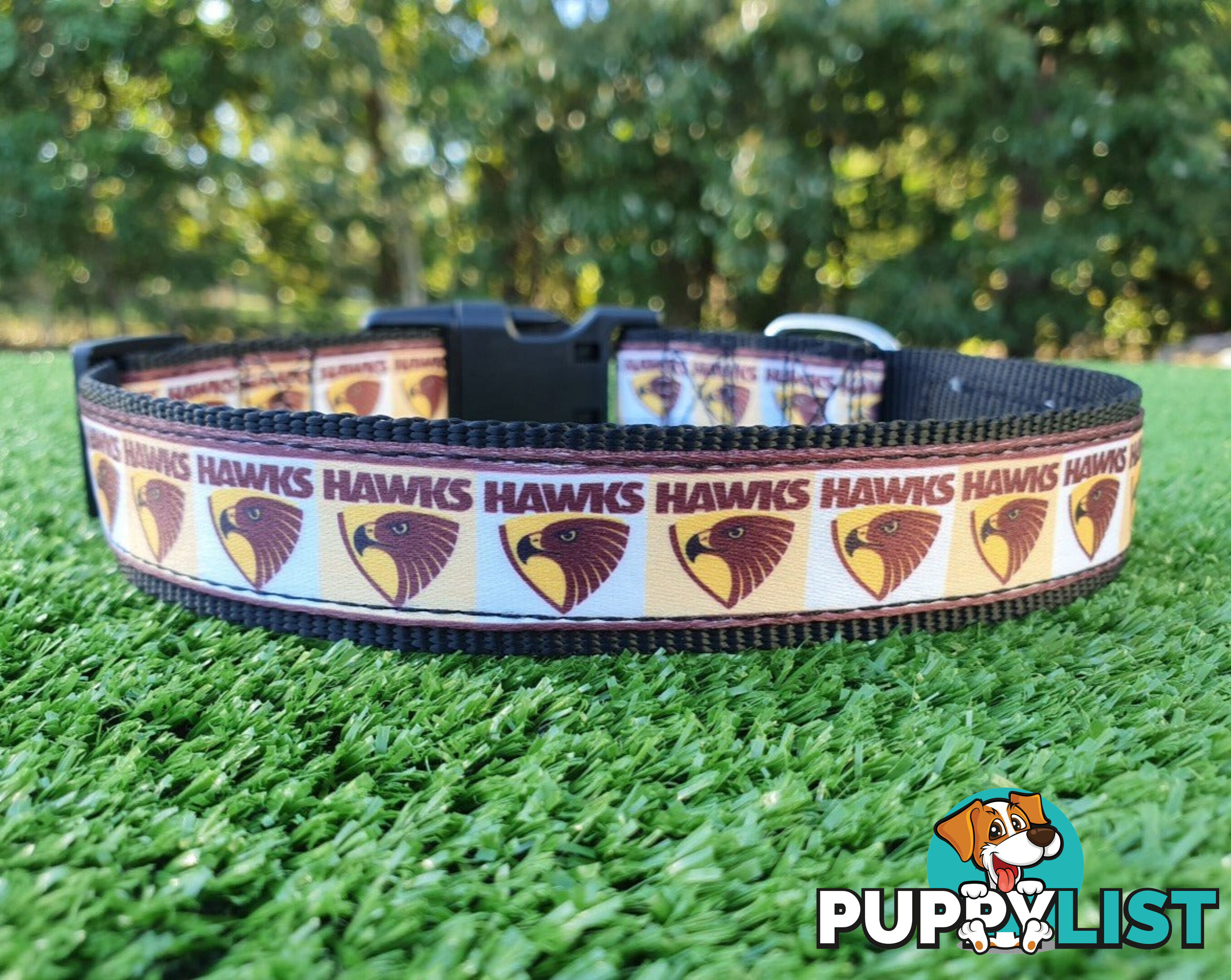 AFL Dog Collars, Footy - Aussie Rules - Moondidley Pets - MDPCOLAFLSGC