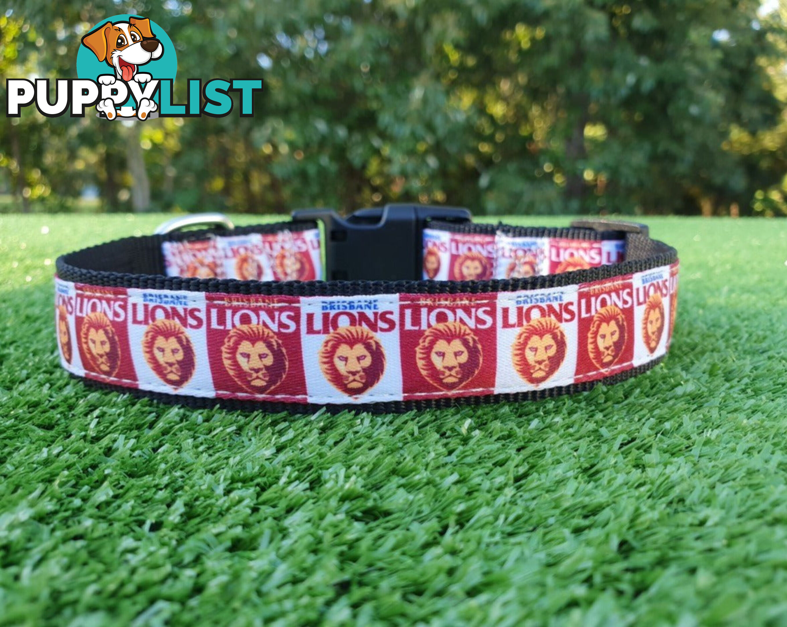 AFL Dog Collars, Footy - Aussie Rules - Moondidley Pets - MDPCOLAFLSGC