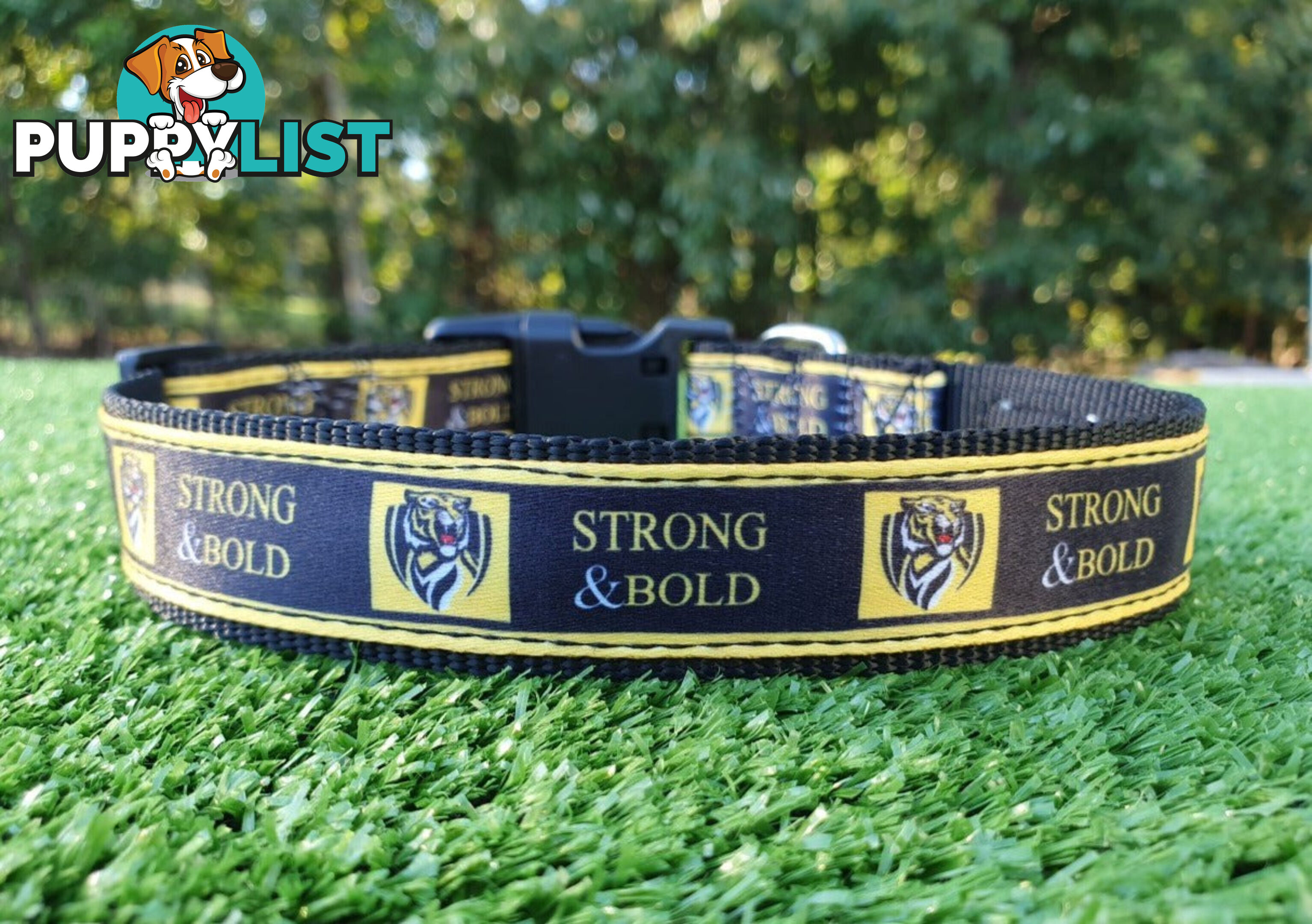 AFL Dog Collars, Footy - Aussie Rules - Moondidley Pets - MDPCOLAFLSGC
