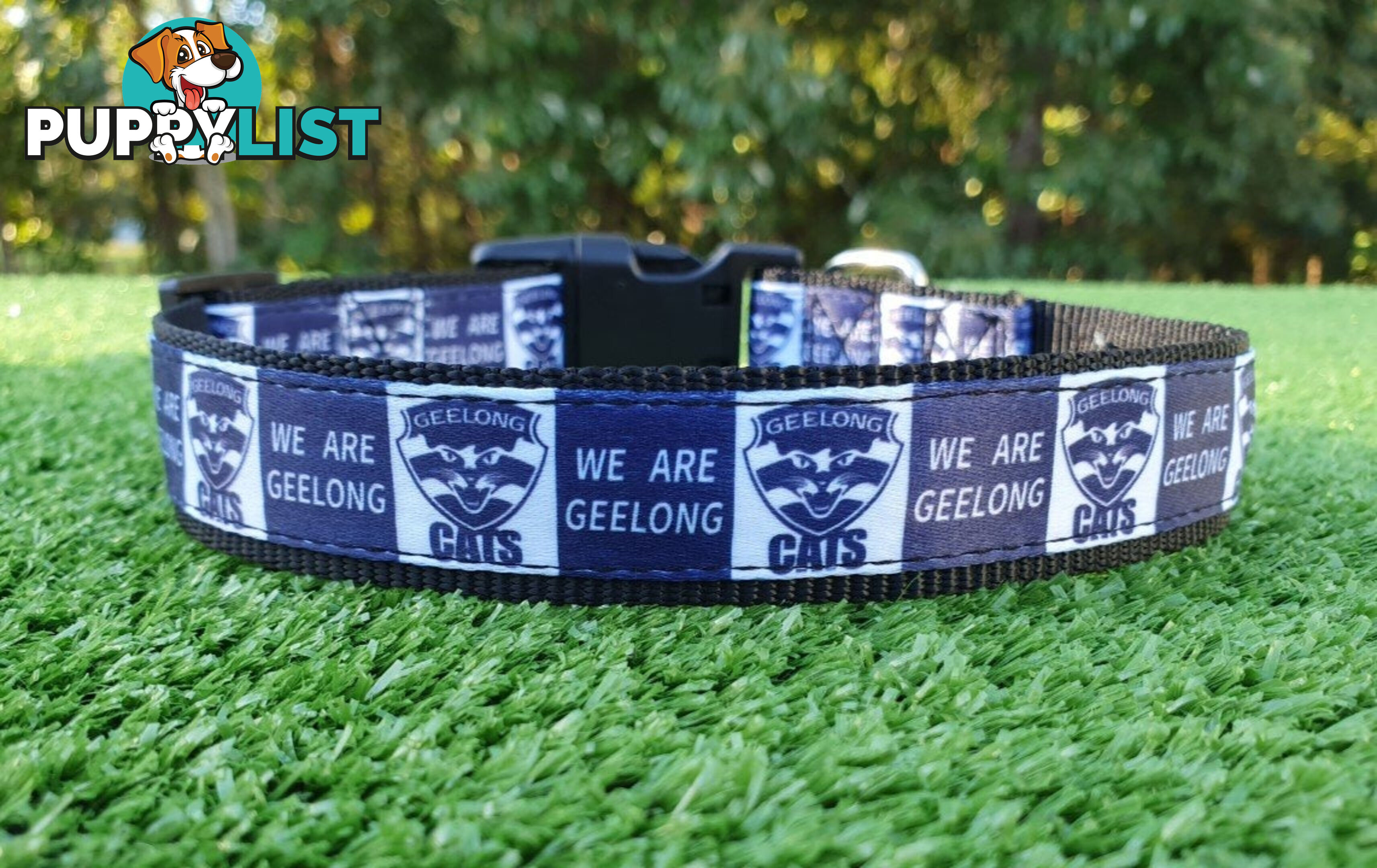 AFL Dog Collars, Footy - Aussie Rules - Moondidley Pets - MDPCOLAFLSGC
