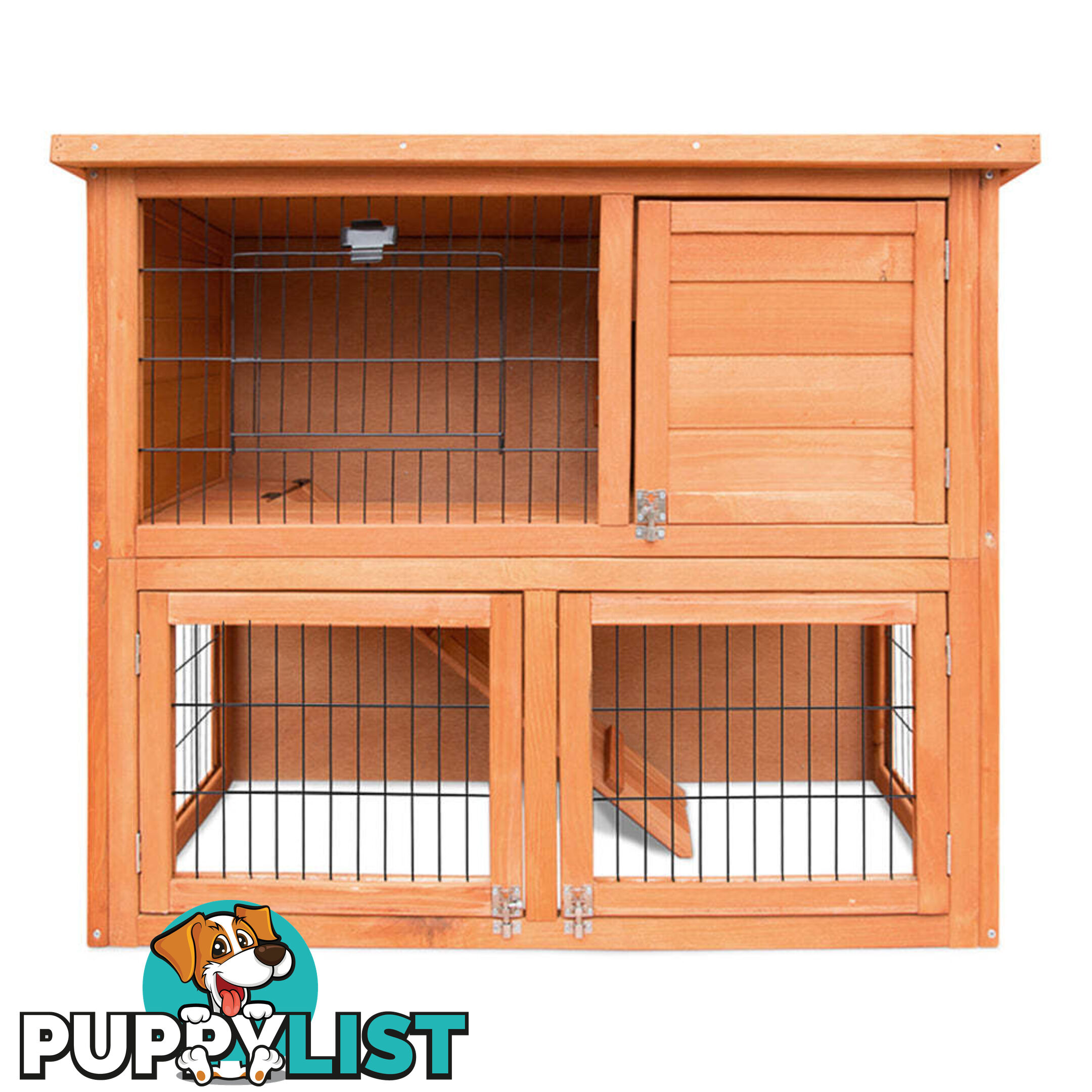 i.Pet Chicken Coop 88cm x 40cm x 76cm Rabbit Hutch Large House Run Wooden Cage Outdoor - PET-GT-WOOD-R8078