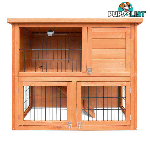 i.Pet Chicken Coop 88cm x 40cm x 76cm Rabbit Hutch Large House Run Wooden Cage Outdoor - PET-GT-WOOD-R8078