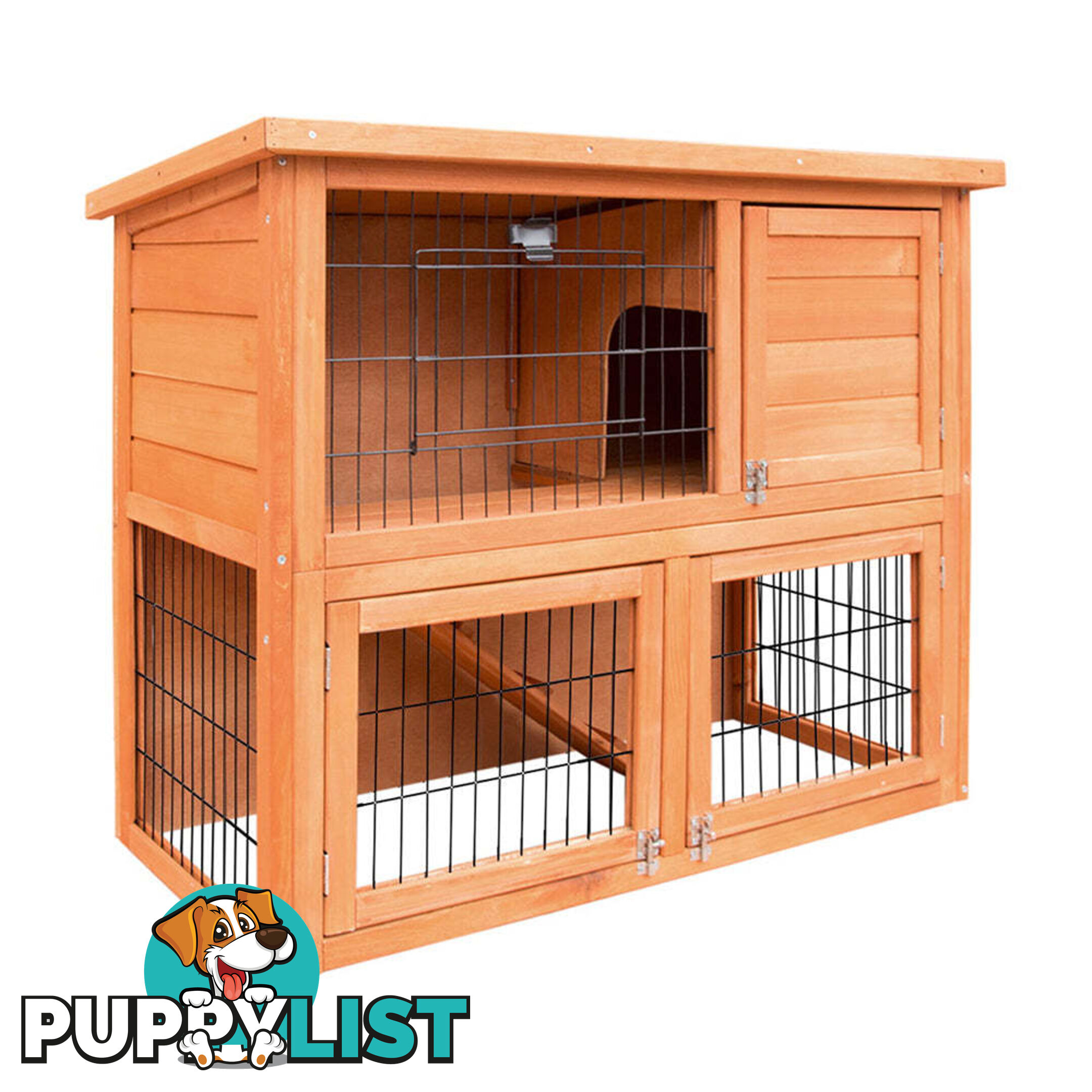 i.Pet Chicken Coop 88cm x 40cm x 76cm Rabbit Hutch Large House Run Wooden Cage Outdoor - PET-GT-WOOD-R8078