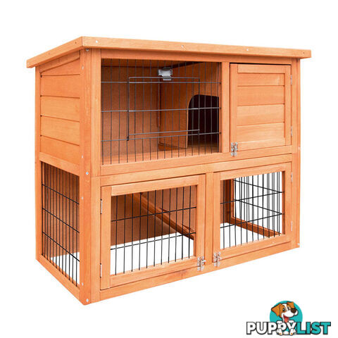 i.Pet Chicken Coop 88cm x 40cm x 76cm Rabbit Hutch Large House Run Wooden Cage Outdoor - PET-GT-WOOD-R8078