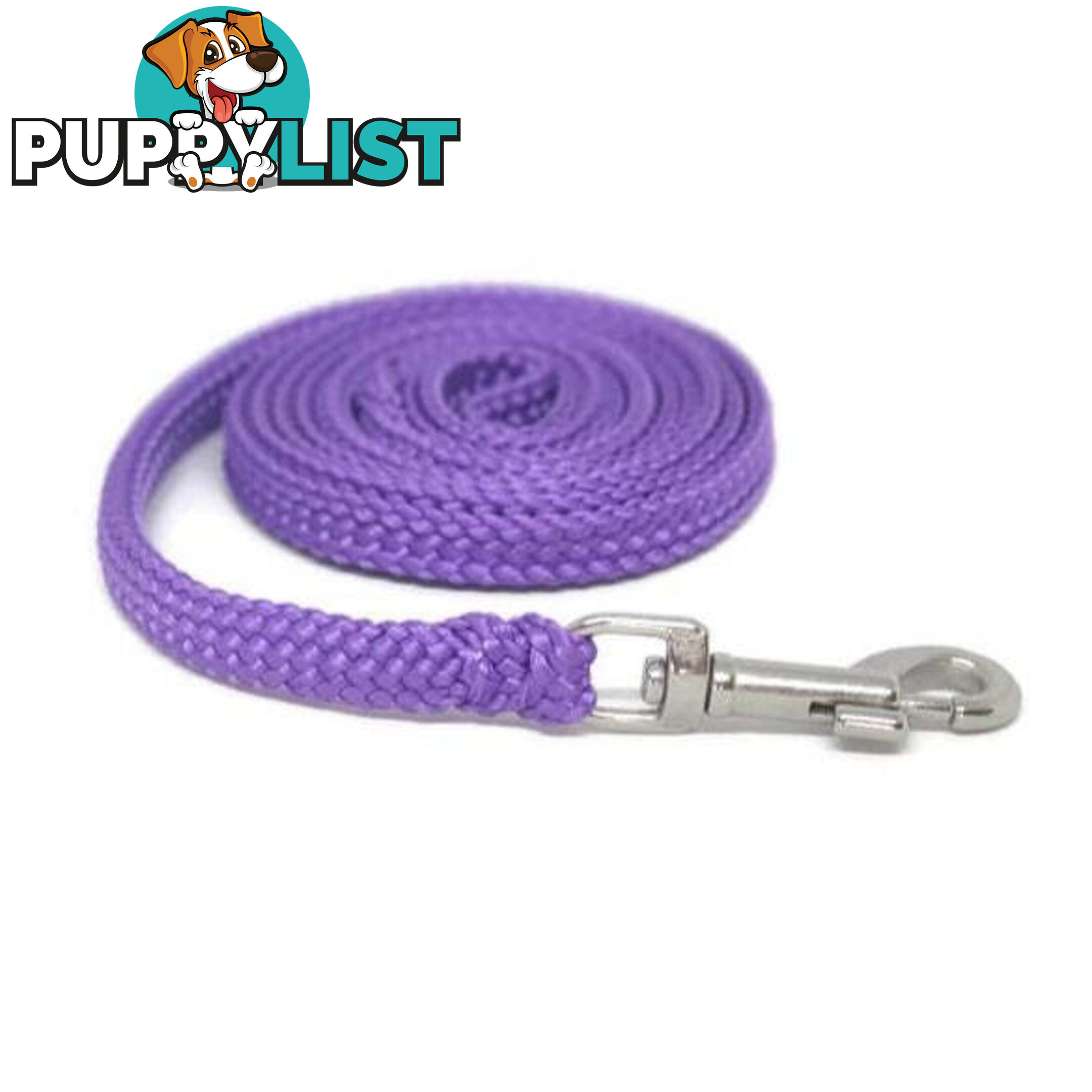 1.8m to 10m Long Dog Lead No Stitching Tough Yarnix 10mm Wide - YNXLD10-3-GRN-BR
