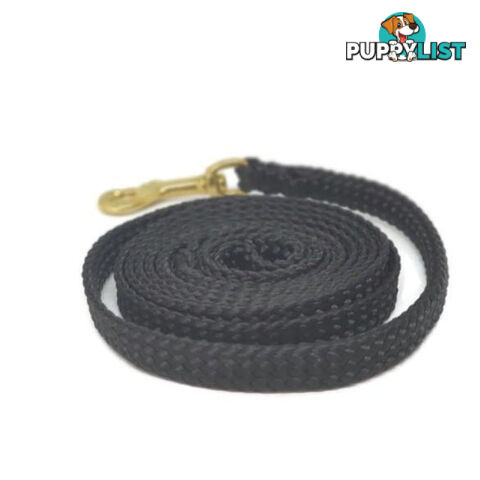 1.8m to 10m Long Dog Lead No Stitching Tough Yarnix 10mm Wide - YNXLD10-3-GRN-BR