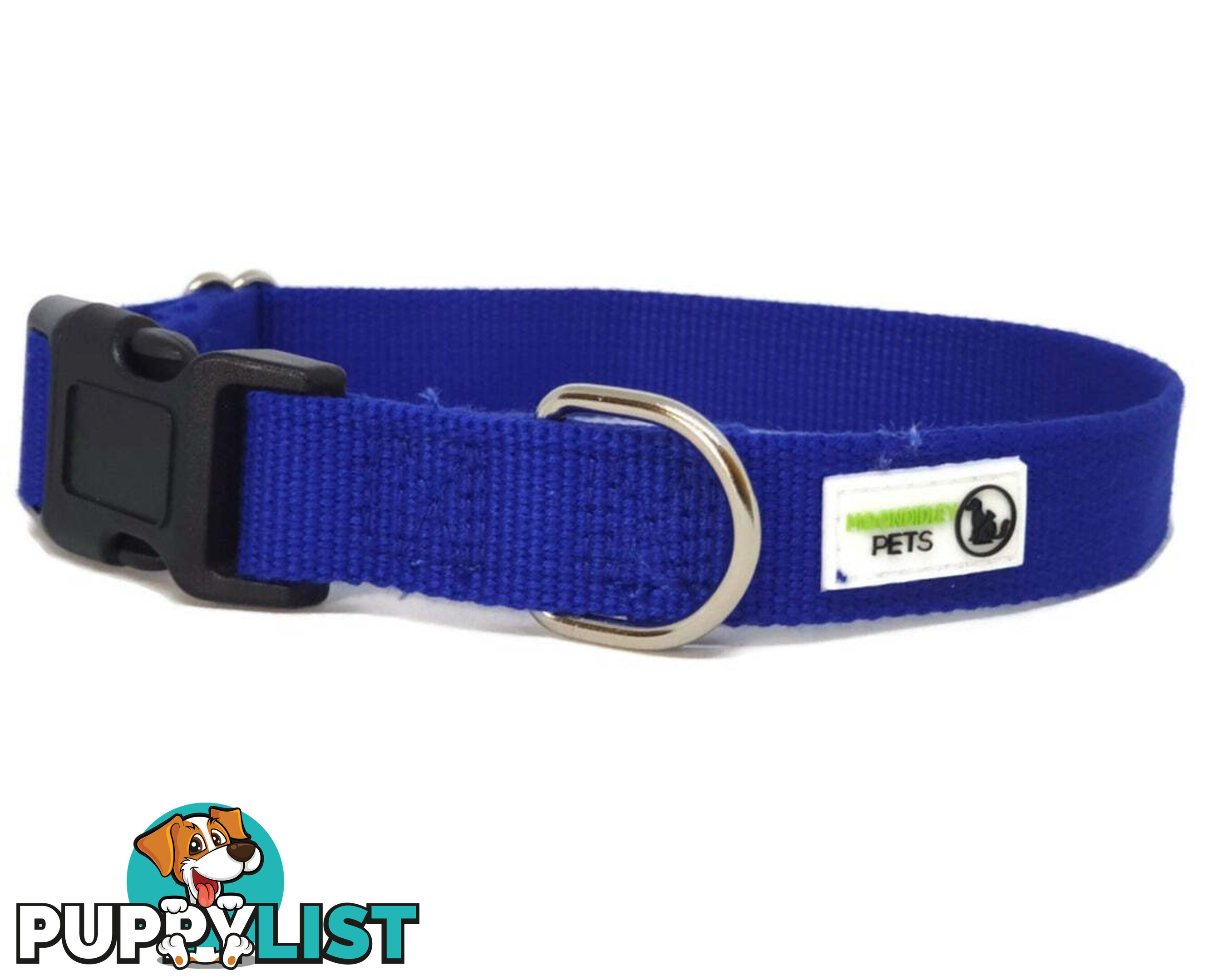 100% Pure Bamboo Fibre Dog Collar Plastic Buckle - Moondidley Pets - MDPCOLBAMLBLK