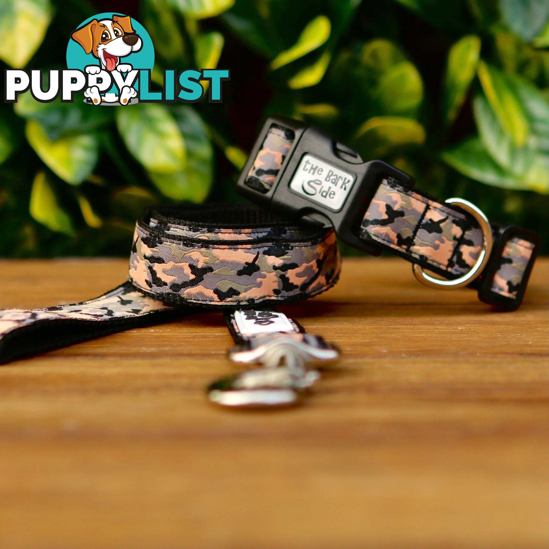 Camouflage Dog Lead / Dog Leash - Hand Made by The Bark Side - TBSLDCAMBLU251.5