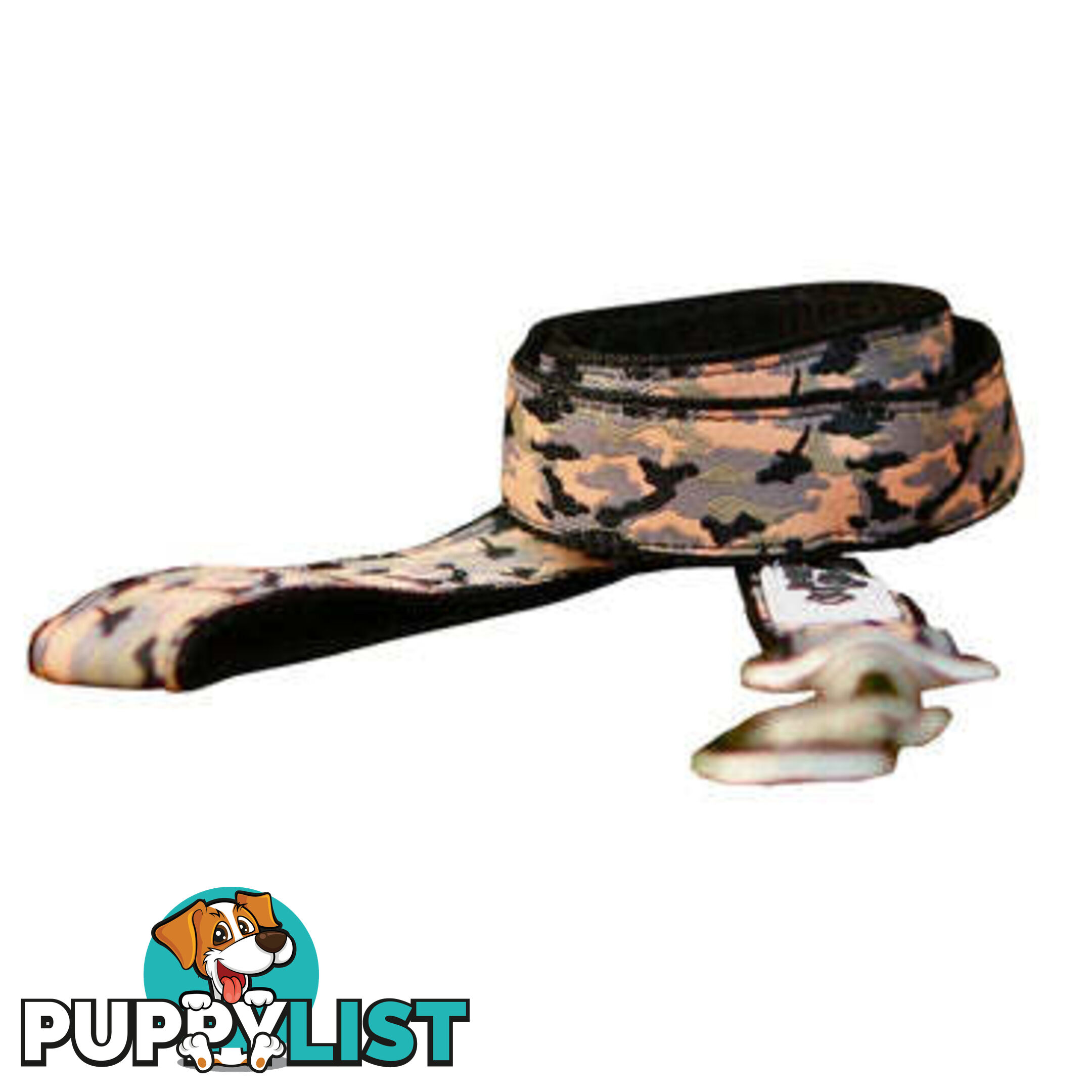 Camouflage Dog Lead / Dog Leash - Hand Made by The Bark Side - TBSLDCAMBLU251.5