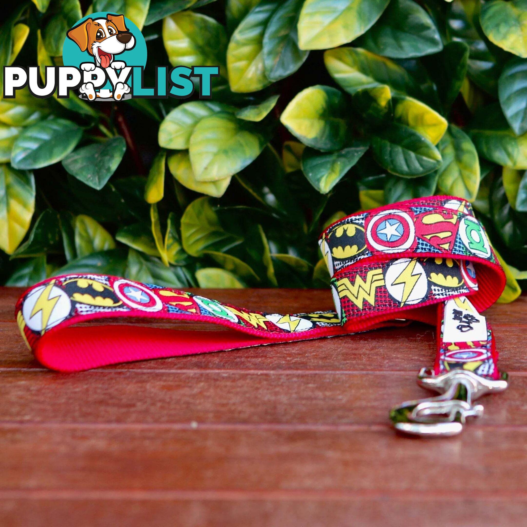 Superhero Dog Lead / Dog Leash - Hand Made by The Bark Side - TBSLDSUPBLU251.5