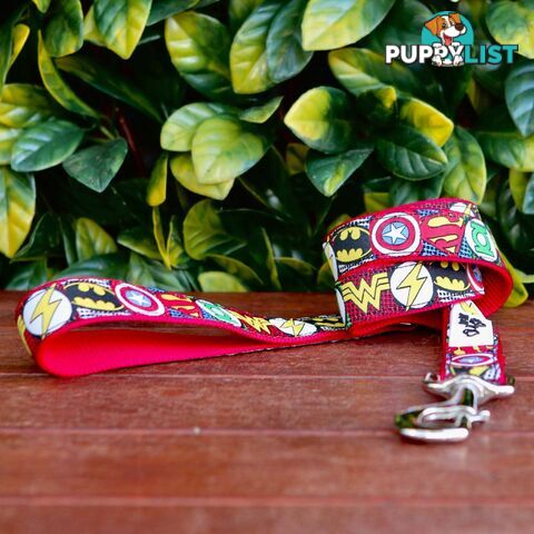 Superhero Dog Lead / Dog Leash - Hand Made by The Bark Side - TBSLDSUPBLK251.5