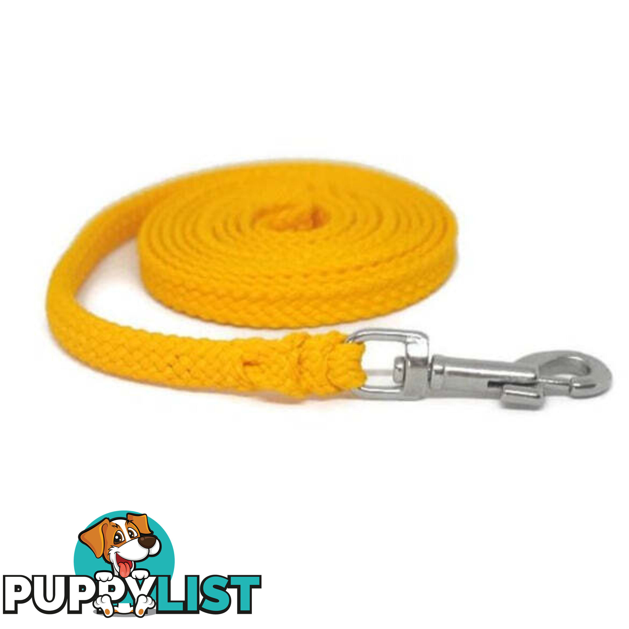 1.8m to 10m Long Dog Lead No Stitching Tough Yarnix 10mm Wide - YNXLD10-5-PNK-BR