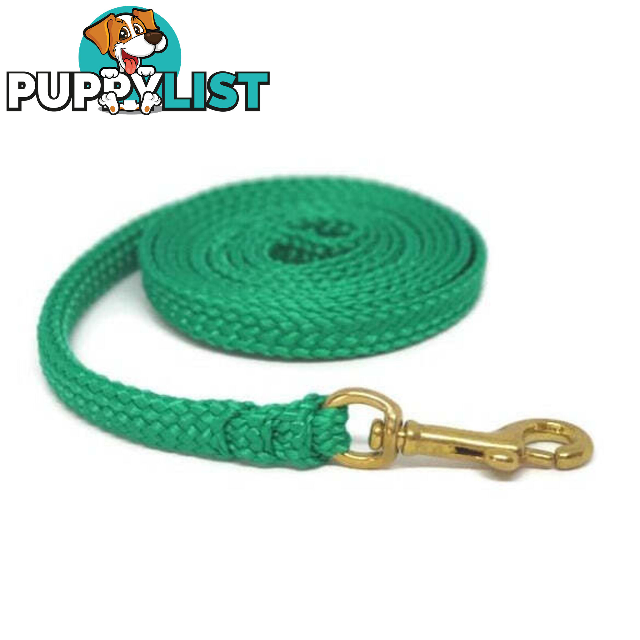 1.8m to 10m Long Dog Lead No Stitching Tough Yarnix 10mm Wide - YNXLD10-5-PNK-BR