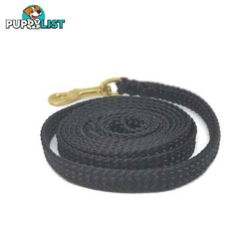 1.8m to 10m Long Dog Lead No Stitching Tough Yarnix 10mm Wide - YNXLD10-5-PNK-BR