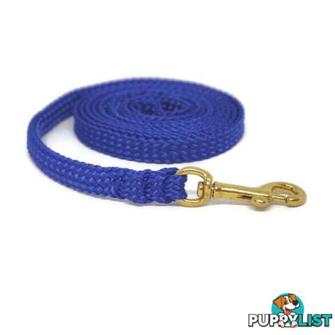 1.8m to 10m Long Dog Lead No Stitching Tough Yarnix 10mm Wide - YNXLD10-5-PNK-BR