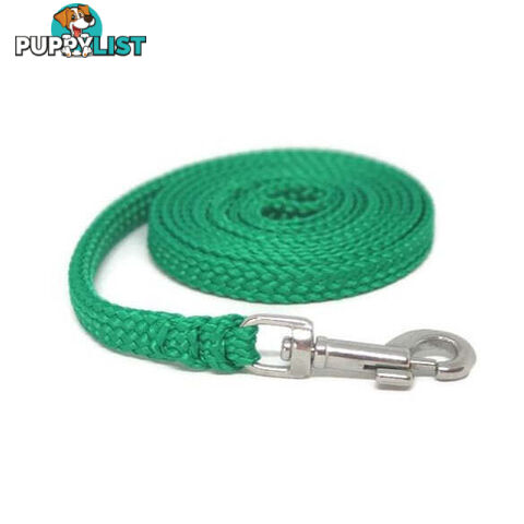 1.8m to 10m Long Dog Lead No Stitching Tough Yarnix 10mm Wide - YNXLD10-5-PNK-BR