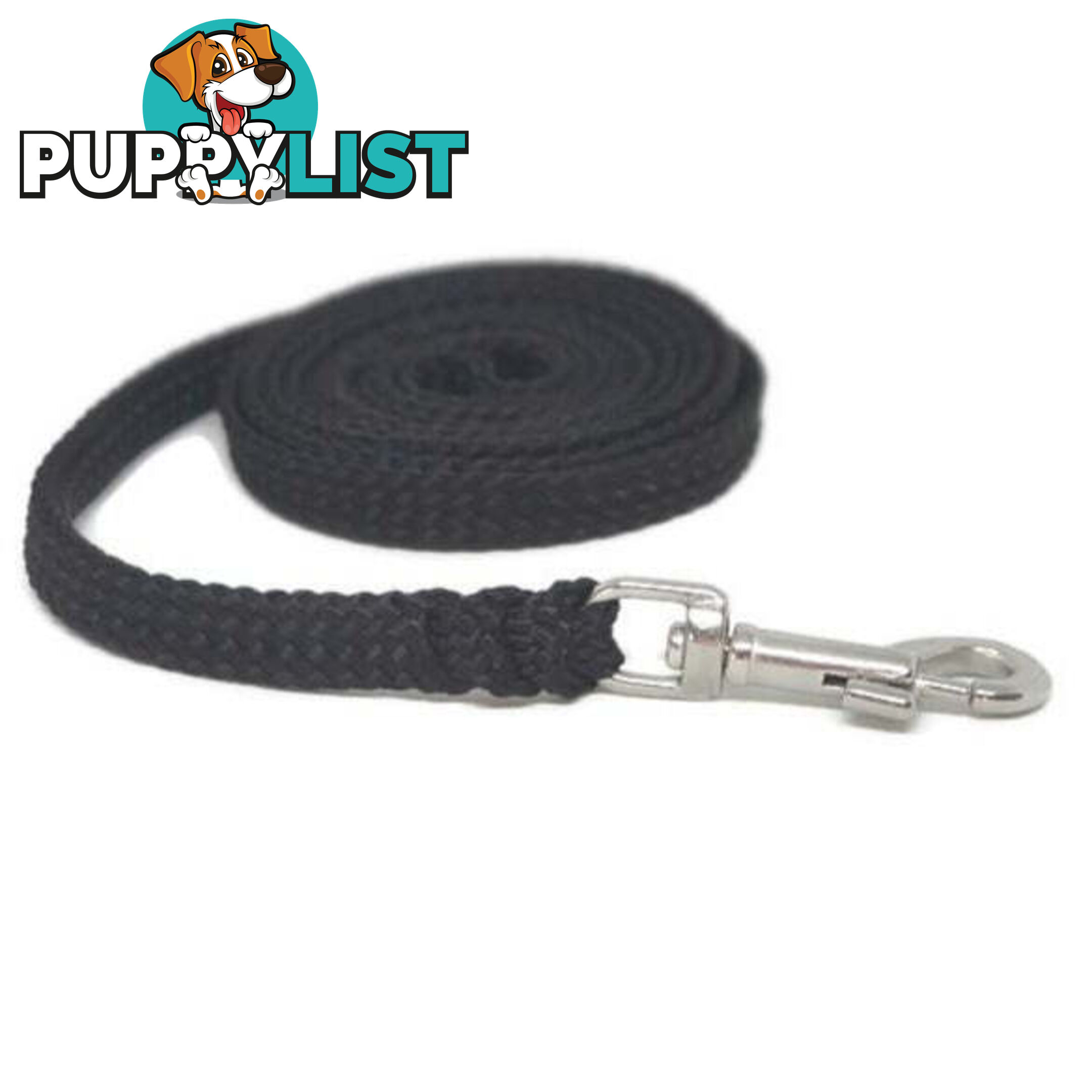 1.8m to 10m Long Dog Lead No Stitching Tough Yarnix 10mm Wide - YNXLD10-5-PNK-BR