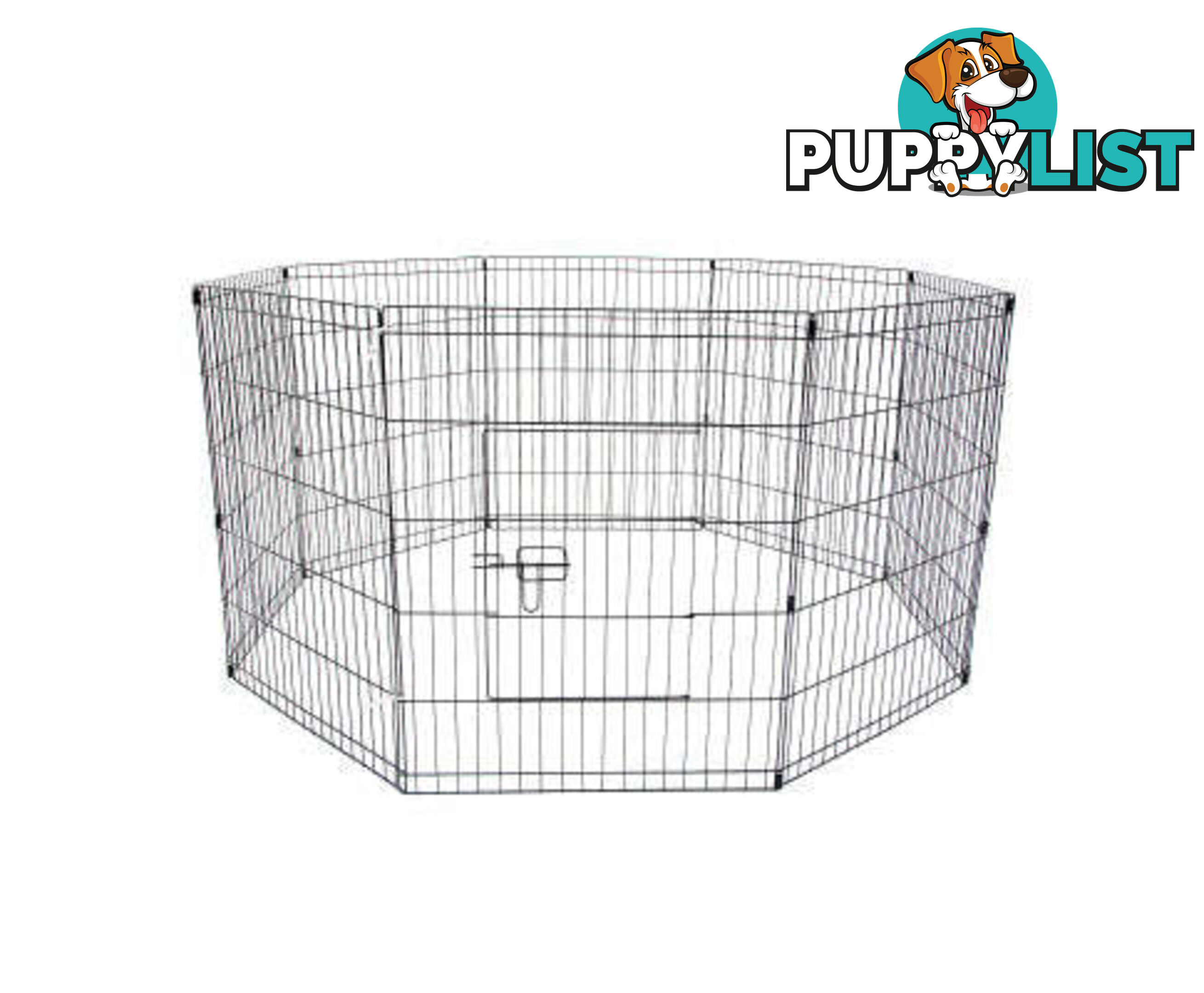Paw Mate Pet Playpen 8 Panel Foldable Dog Exercise Enclosure Fence Cage - V274-PET-PP42