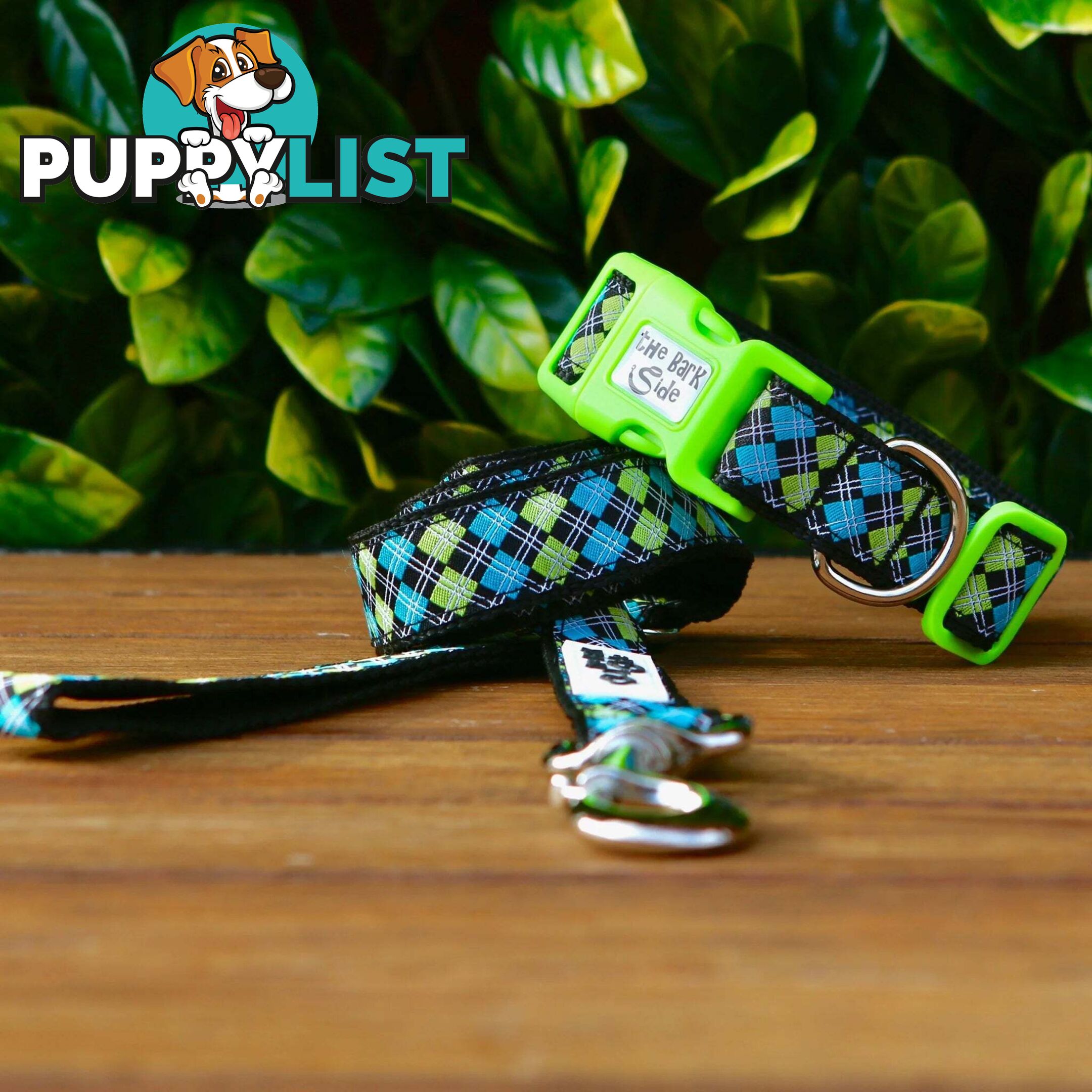 Tartan Dog Lead / Dog Leash - Hand Made by The Bark Side - TBSLDTARGRN201.5