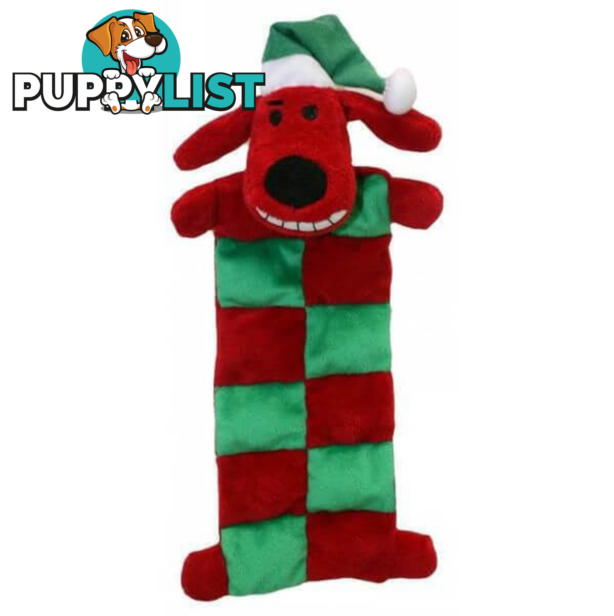 Christmas Loofa Dog Squeaker Mat - 33cm - PPP93-17904