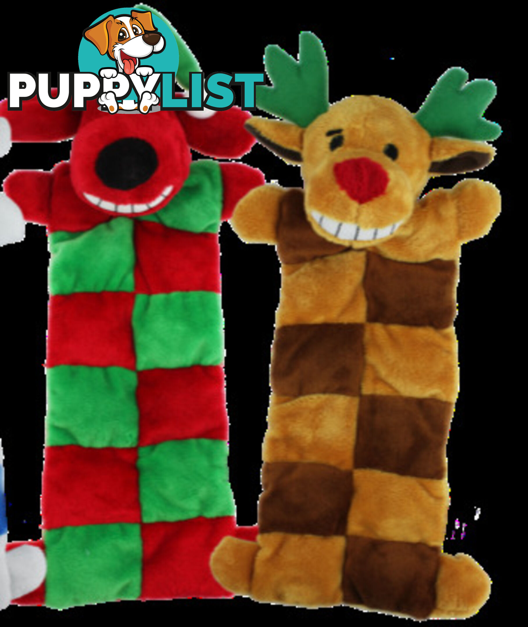 Christmas Loofa Dog Squeaker Mat - 33cm - PPP93-17904