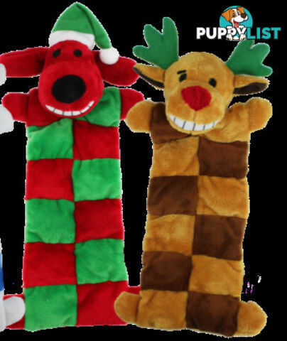 Christmas Loofa Dog Squeaker Mat - 33cm - PPP93-17904