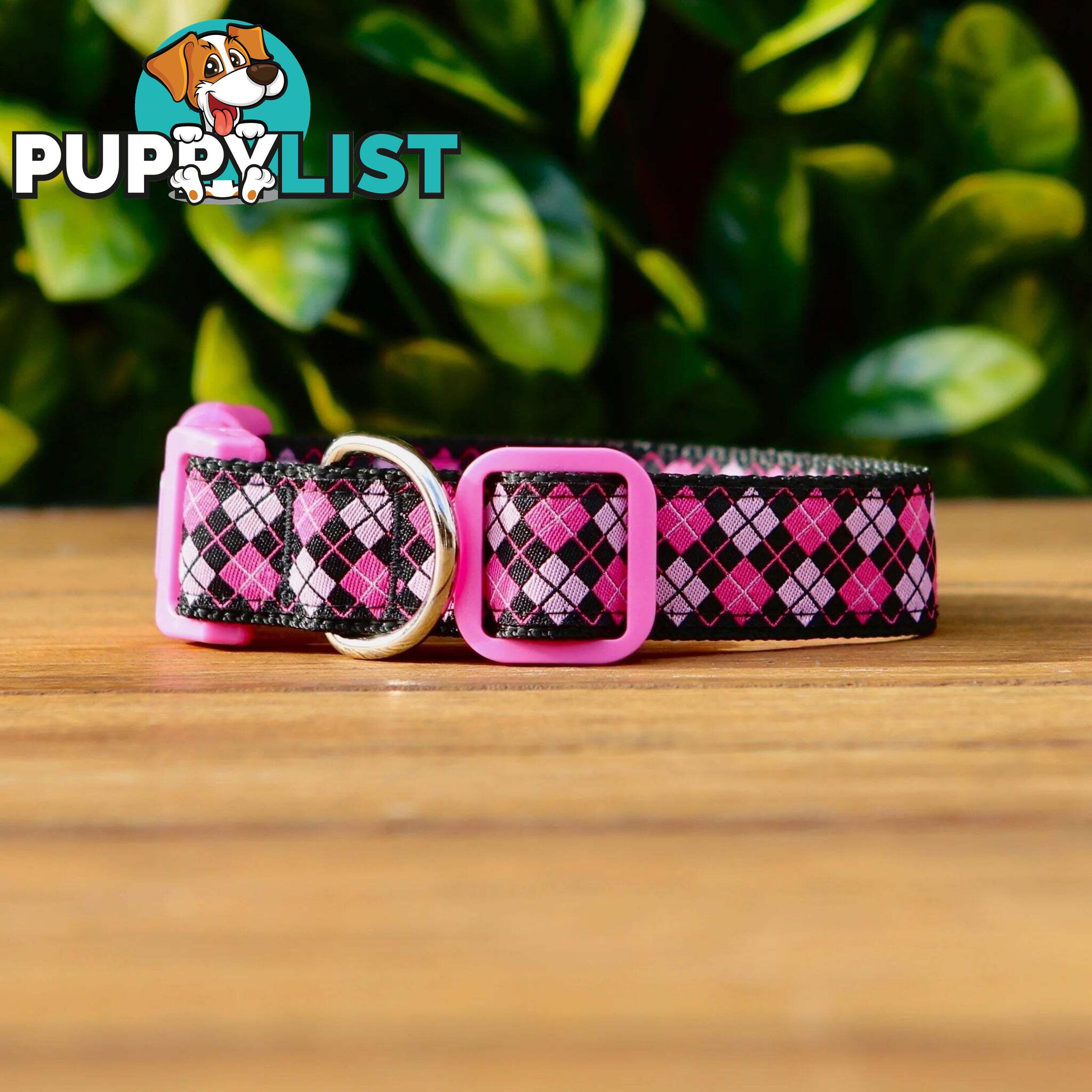 Tartan Dog Collar / XS - L - Hand Made by The Bark Side - TBSTARSMLGRN