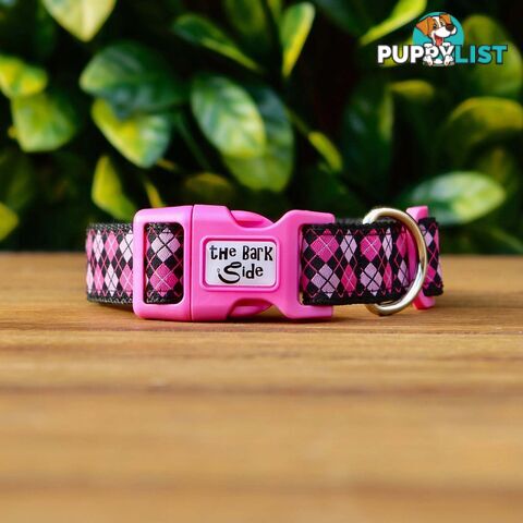 Tartan Dog Collar / XS - L - Hand Made by The Bark Side - TBSTARSMLGRN