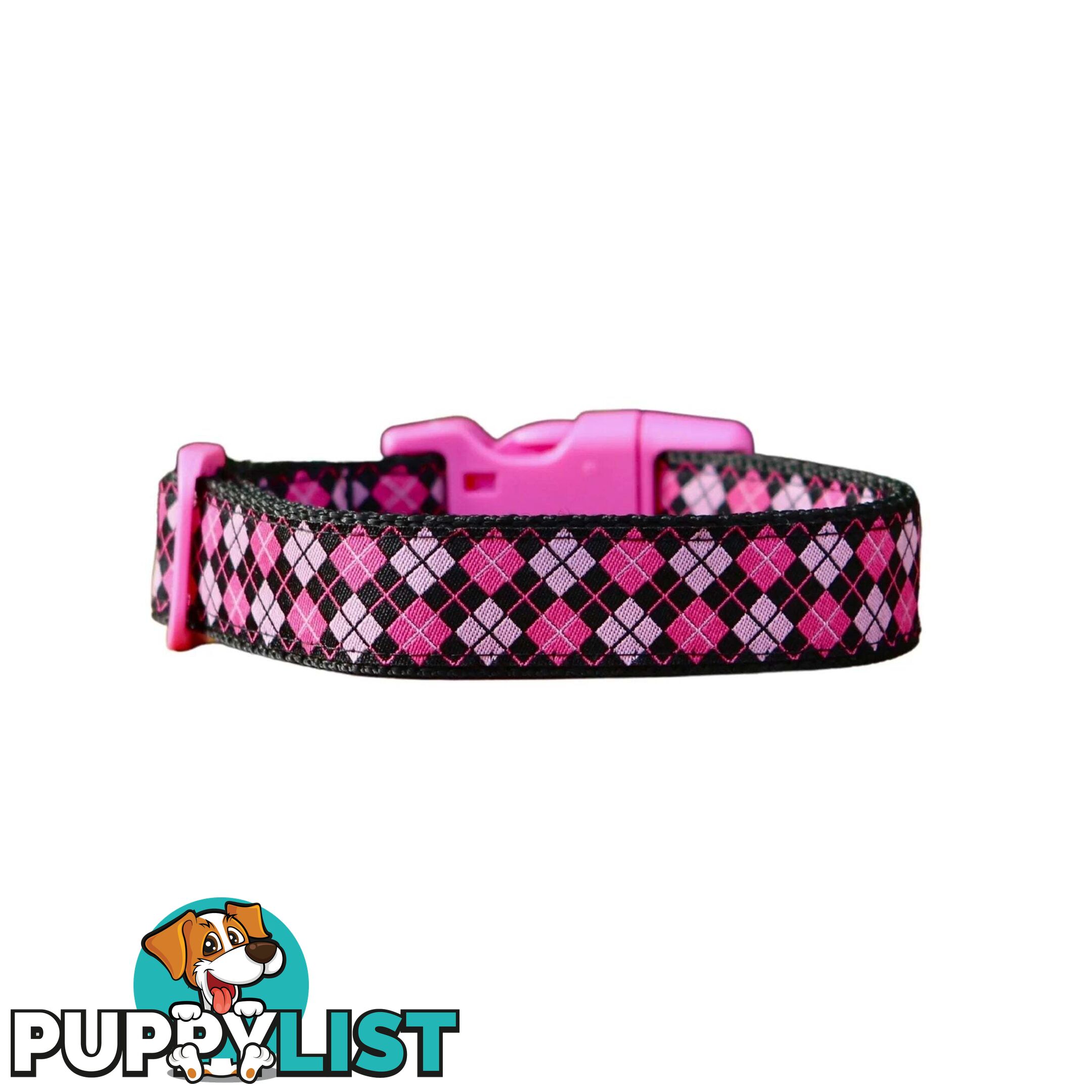 Tartan Dog Collar / XS - L - Hand Made by The Bark Side - TBSTARSMLGRN
