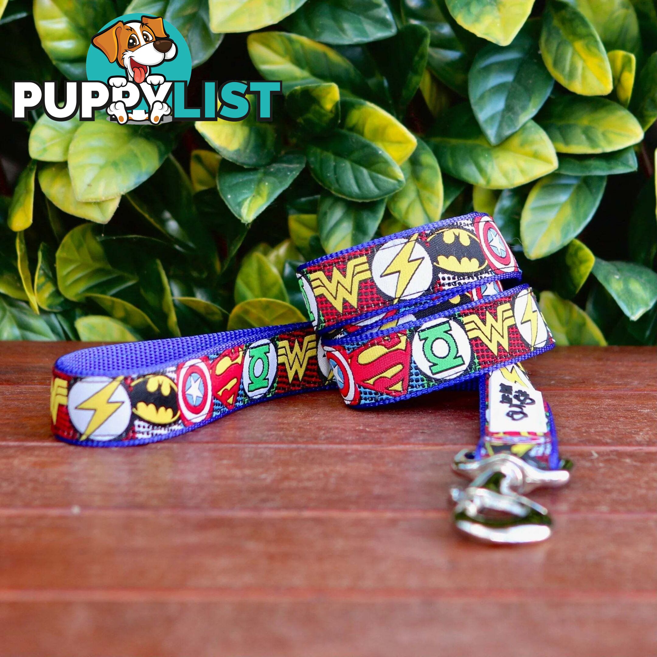 Superhero Dog Lead / Dog Leash - Hand Made by The Bark Side - TBSLDSUPRED201.2