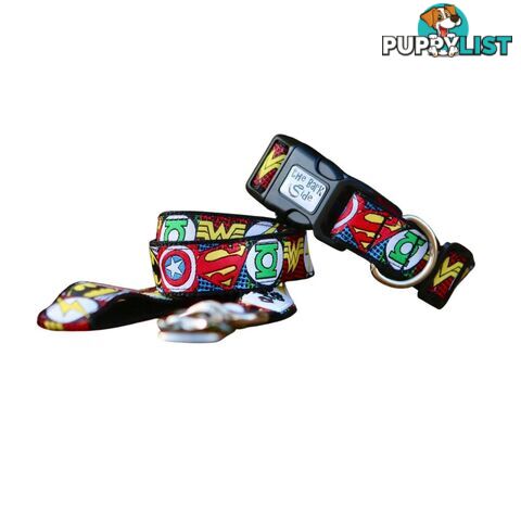 Superhero Dog Lead / Dog Leash - Hand Made by The Bark Side - TBSLDSUPRED201.2