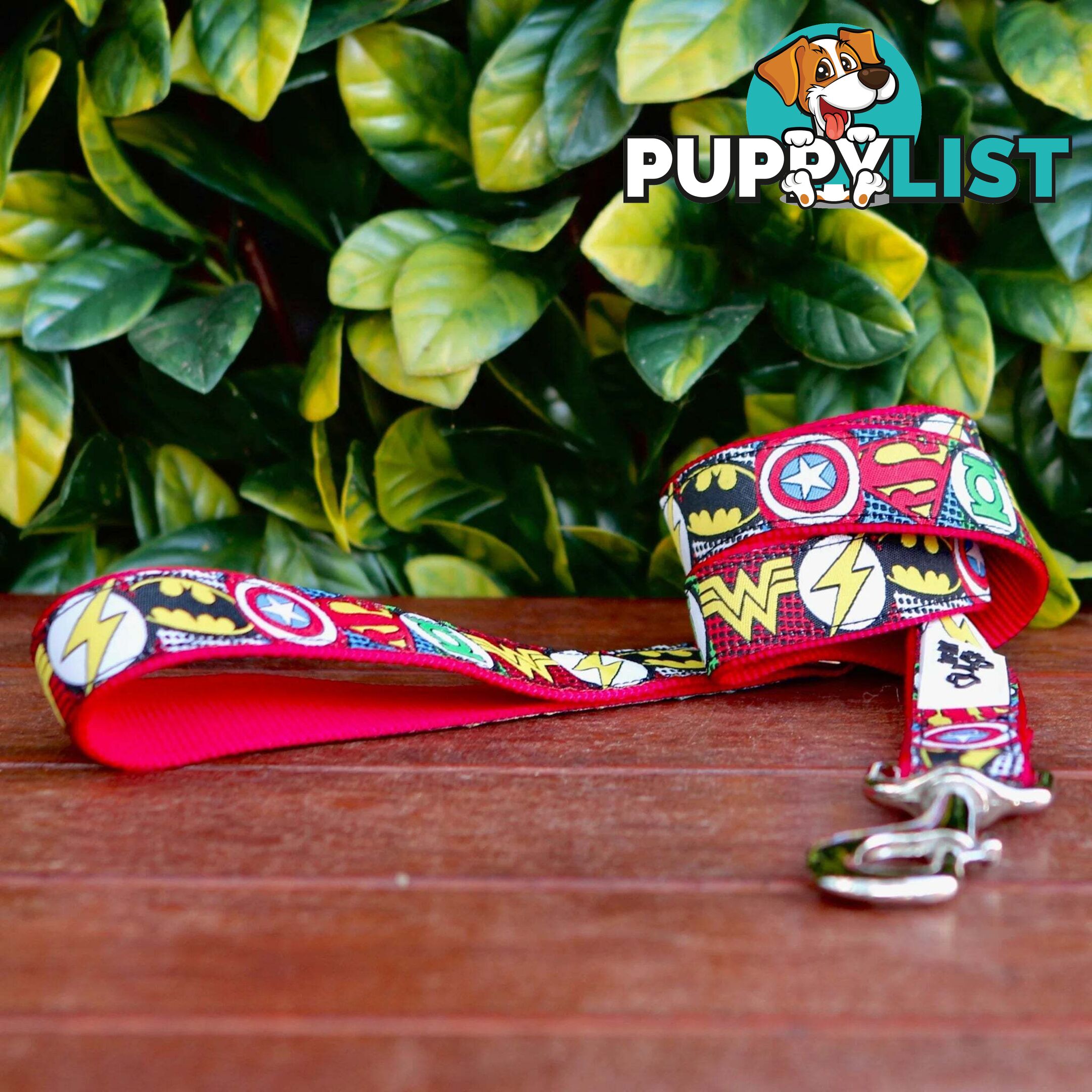 Superhero Dog Lead / Dog Leash - Hand Made by The Bark Side - TBSLDSUPRED201.2