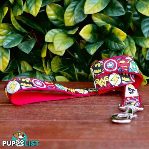 Superhero Dog Lead / Dog Leash - Hand Made by The Bark Side - TBSLDSUPRED201.2