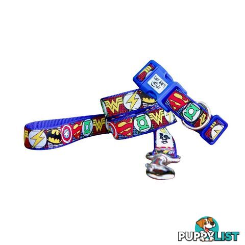 Superhero Dog Lead / Dog Leash - Hand Made by The Bark Side - TBSLDSUPRED201.2