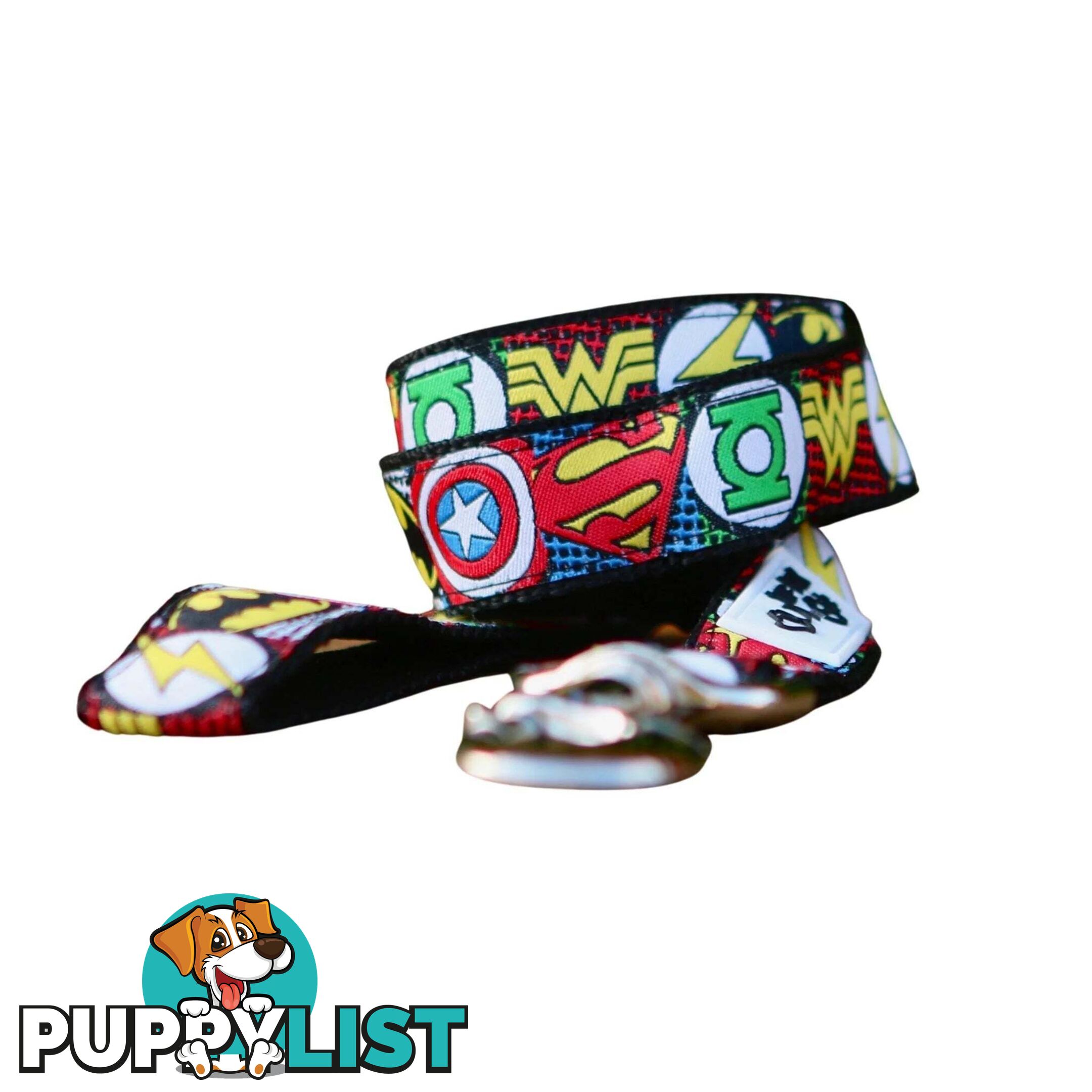 Superhero Dog Lead / Dog Leash - Hand Made by The Bark Side - TBSLDSUPRED201.2