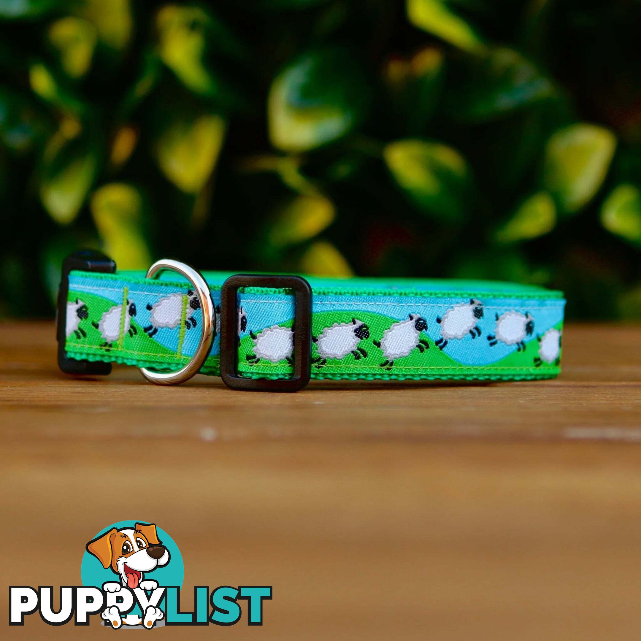 Counting Sheep Dog Collar / XS - L - Hand Made by The Bark Side - TBSCOUSML