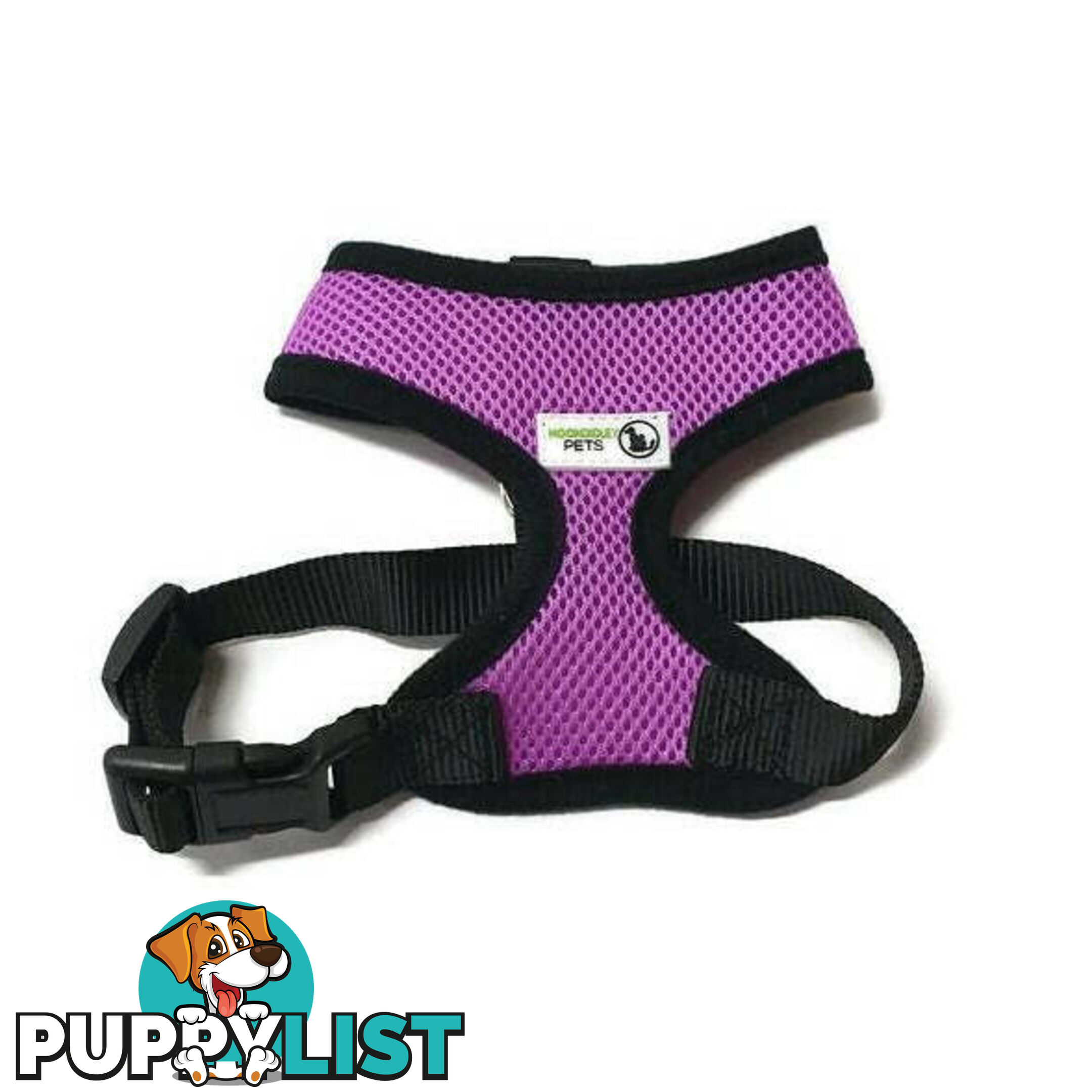 Pet Harness Soft Air Mesh Padded Adjustable  - Moondidley Pets - MDPHARMESMPNK