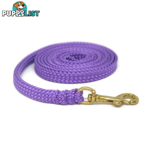 1.8m to 10m Long Dog Lead No Stitching Tough Yarnix 10mm Wide - YNXLD10-10-BL-SS