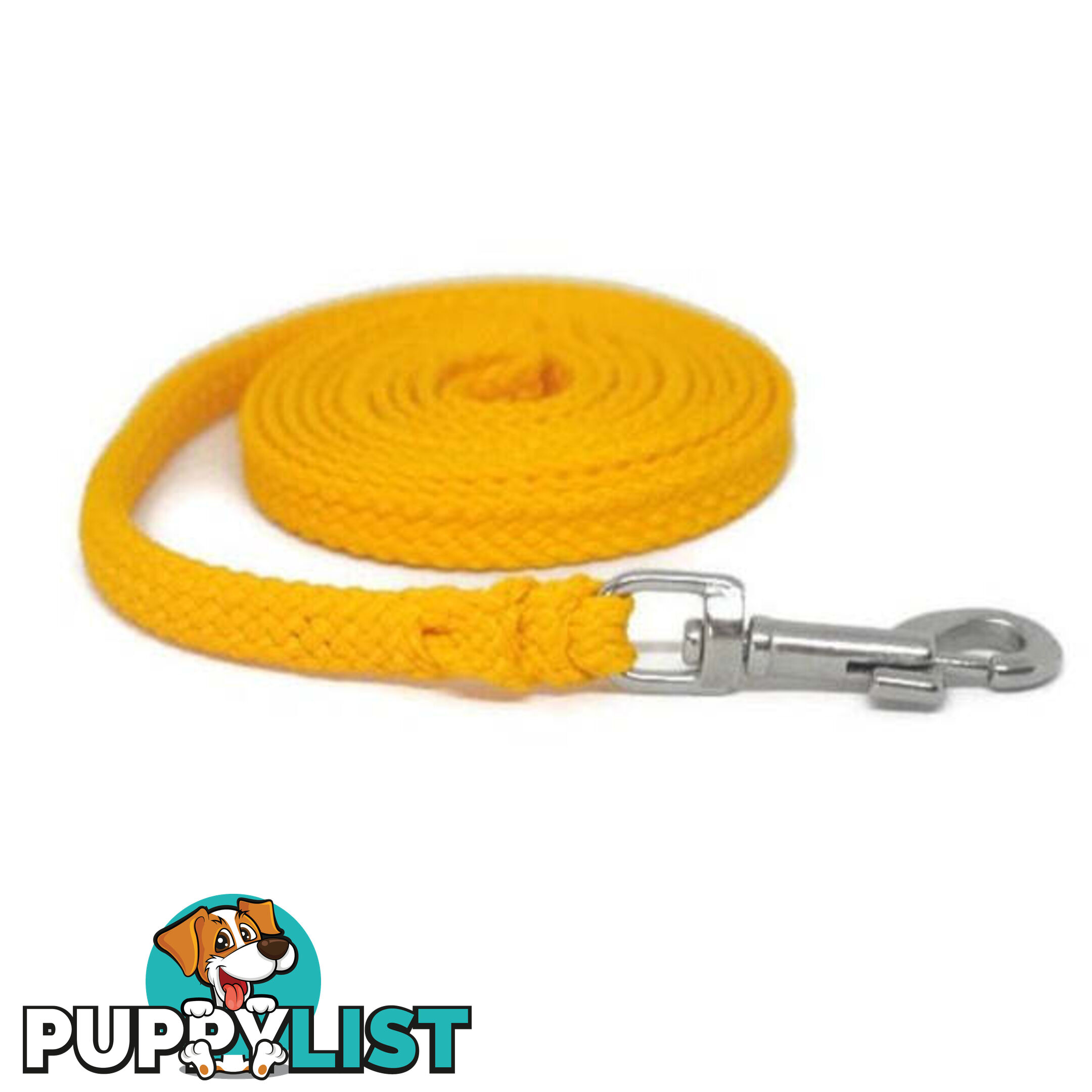 1.8m to 10m Long Dog Lead No Stitching Tough Yarnix 10mm Wide - YNXLD10-10-BL-SS