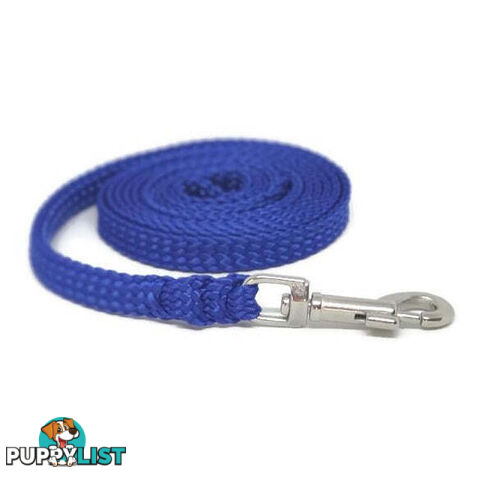 1.8m to 10m Long Dog Lead No Stitching Tough Yarnix 10mm Wide - YNXLD10-10-BL-SS