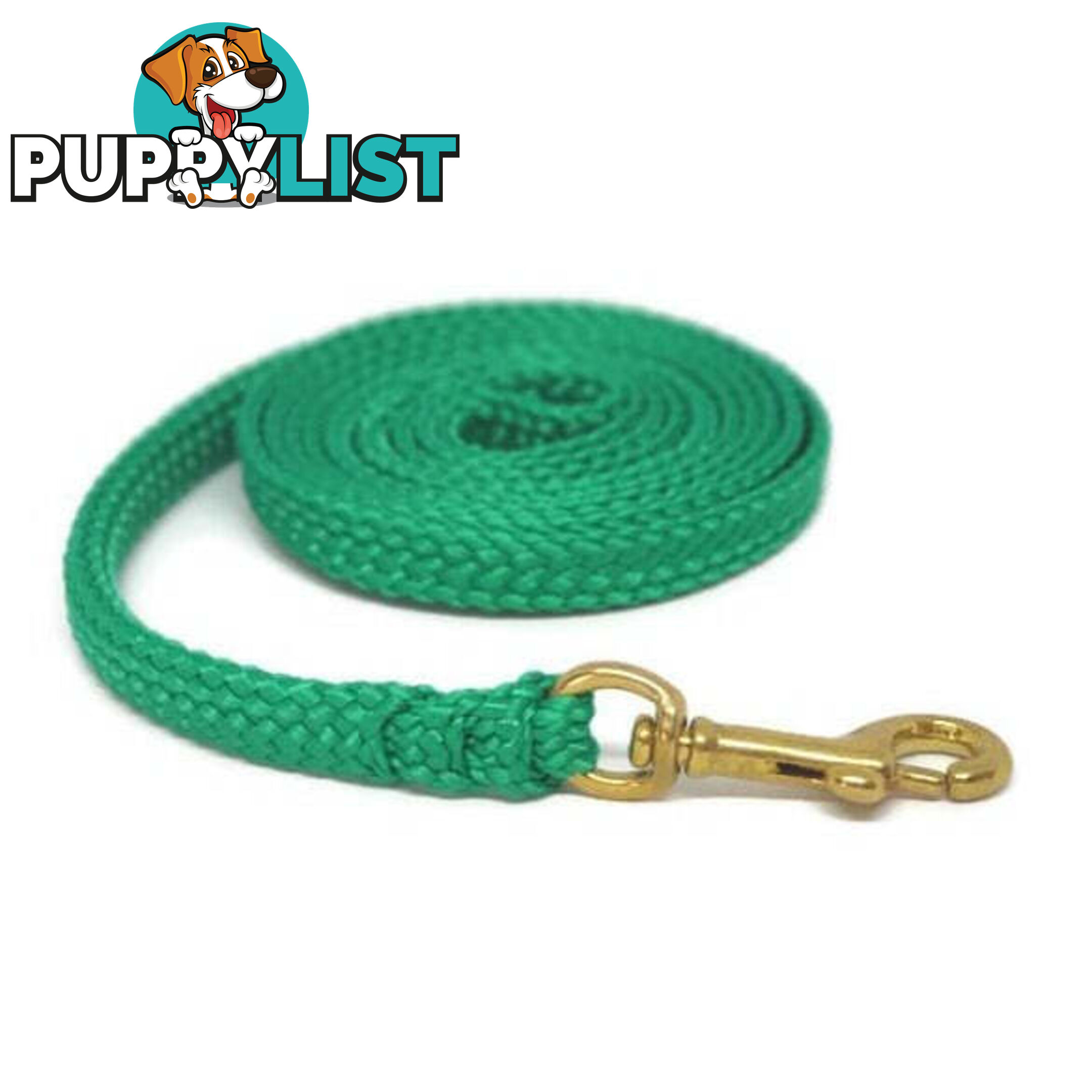 1.8m to 10m Long Dog Lead No Stitching Tough Yarnix 10mm Wide - YNXLD10-10-BL-SS