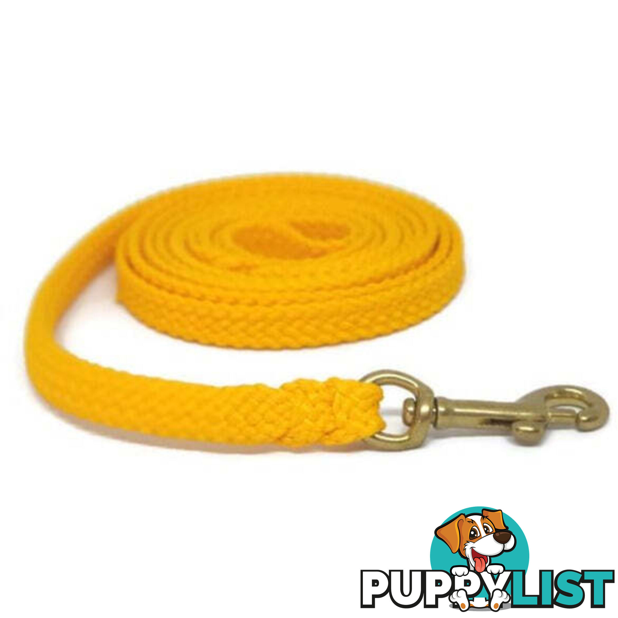 1.8m to 10m Long Dog Lead No Stitching Tough Yarnix 10mm Wide - YNXLD10-5-PUR-BR