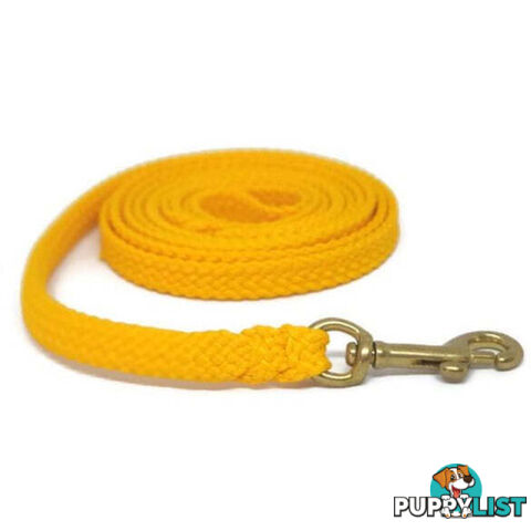 1.8m to 10m Long Dog Lead No Stitching Tough Yarnix 10mm Wide - YNXLD10-5-PUR-BR