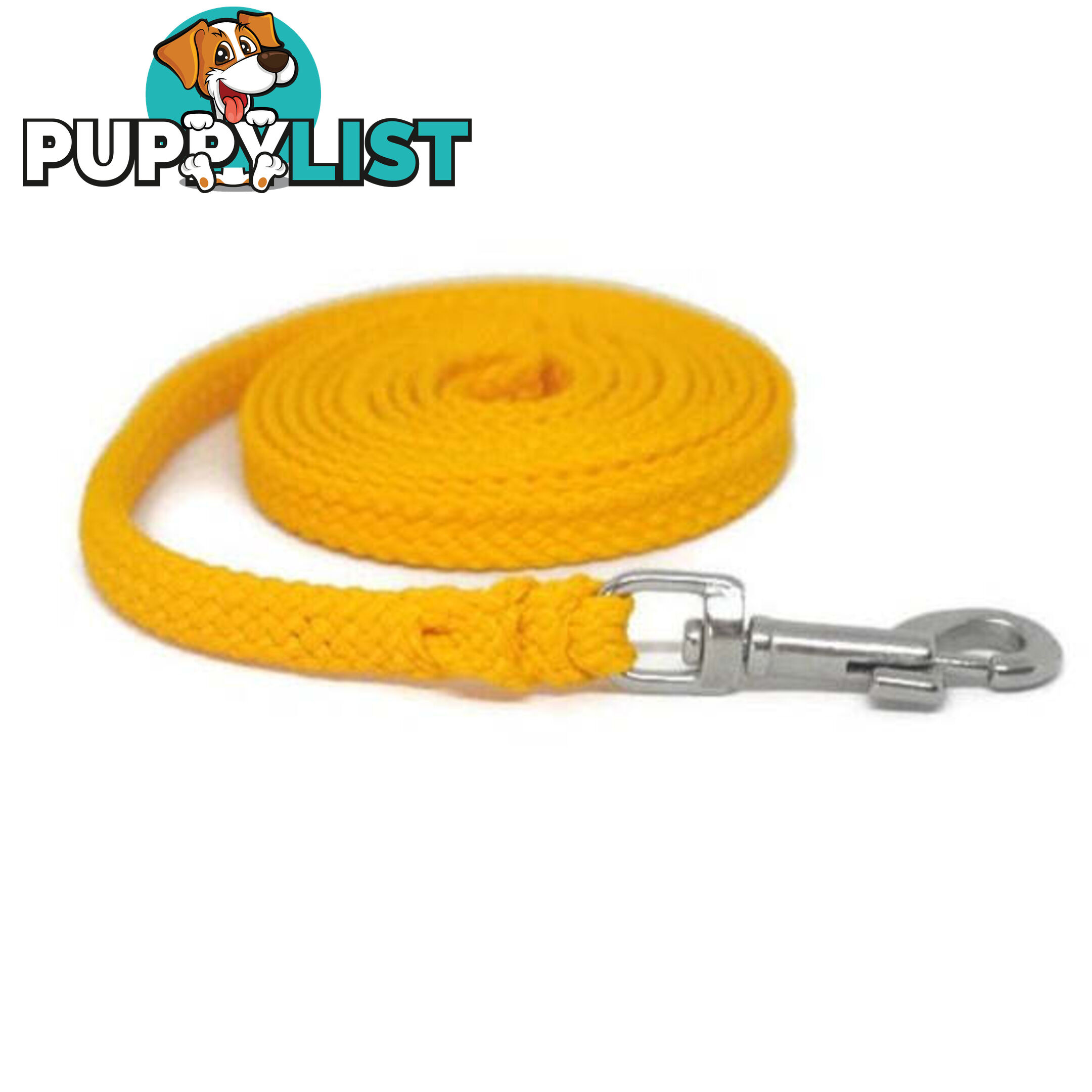 1.8m to 10m Long Dog Lead No Stitching Tough Yarnix 10mm Wide - YNXLD10-5-PUR-BR