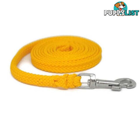 1.8m to 10m Long Dog Lead No Stitching Tough Yarnix 10mm Wide - YNXLD10-5-PUR-BR